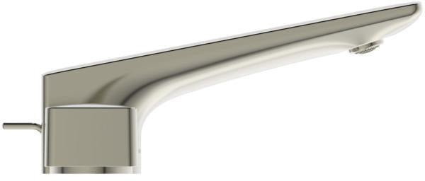 Ideal Standard Conca 3-Loch-Waschtischarmatur Brushed Gold mit Ablaufgarnitur, Ausladung 133 mm