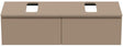Ideal Standard Finesse Waschtischunterschrank 1402 mm, 2 Auszüge, Greige matt, wandhängend