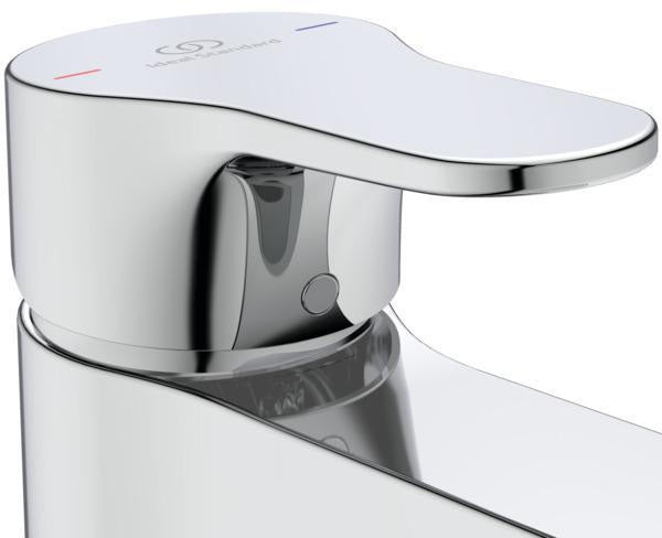 Ideal Standard Cerabase Waschtischarmatur Chrom 106 mm mit Push-Open-Ablaufventil