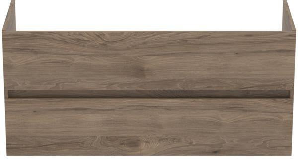 Ideal Standard Eurovit+ Waschtischunterschrank 1200 mm, 2 Auszüge, grau lackiert