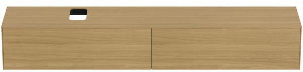 IDEAL STANDARD Conca WT-Unterschrank 2387x505x370 mm, 2 Auszüge, mit Ausschnitt, Weiß