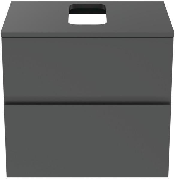 Ideal Standard Finesse Waschtischunterschrank 602 mm, 2 Auszüge, Greige matt, wandhängend