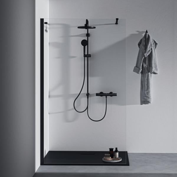 Ideal Standard Ablaufdeckel Ultra Flat New Schwarz – Flache Ablaufabdeckung für Duschwannen