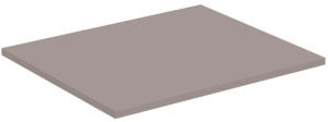 IDEAL STANDARD i.life B Waschtischplatte 602x506x18 mm Carbongrau Matt – Ohne Ausschnitt