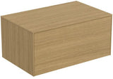 Ideal Standard Conca Waschtischunterschrank 802 mm, 1 Auszug, Push-Open & Softclose, Weiß Matt