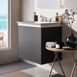 Ideal Standard Möbelwaschtisch La Dolce Vita 660 mm, 3 Hahnlöcher, mit Überlauf, Weiß