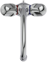 Ideal Standard Alpha Zweigriff-Waschtischarmatur Chrom 155 mm mit Kette ohne Ablaufgarnitur