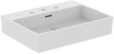 Ideal Standard Extra Aufsatzwaschtisch 615 mm, 3 Hahnlöcher, mit Überlauf, Weiß