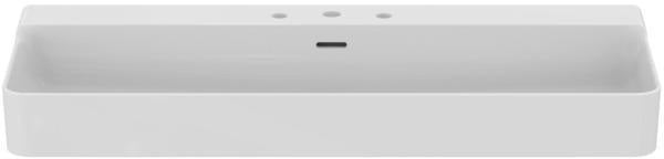 IDEAL STANDARD Conca Aufsatzwaschtisch 1200x450x165 mm, Weiß, 3 Hahnlöcher, mit Überlauf