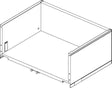 IDEAL STANDARD Adapto Untere Schublade 47 cm für Waschtischunterschrank in Anthrazit matt
