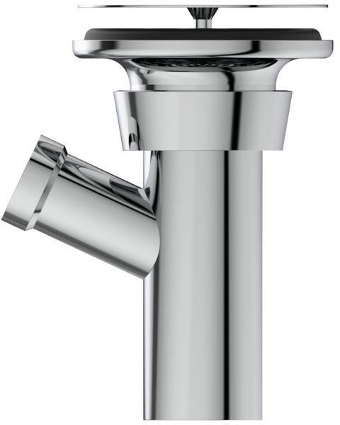 Ideal Standard Überlauf mit Siphon Chrom – Ersatzteil für Spüle und Waschbecken