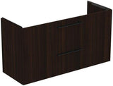 Ideal Standard i.life A Waschtischset 1240 mm mit Unterschrank und schwarzem Griff, Weiß Matt