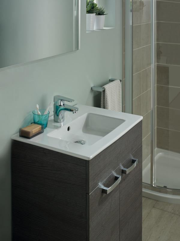 Ideal Standard Möbelwaschtisch Eurovit 510x450mm Weiß – 1 Hahnloch, mit Überlauf