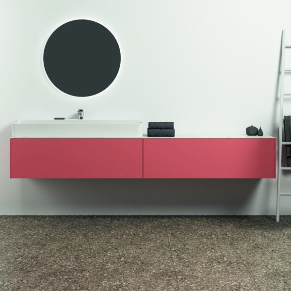 Ideal Standard Conca Waschtischunterschrank 2385 mm, 2 Auszüge, Sunset Matt, wandhängend