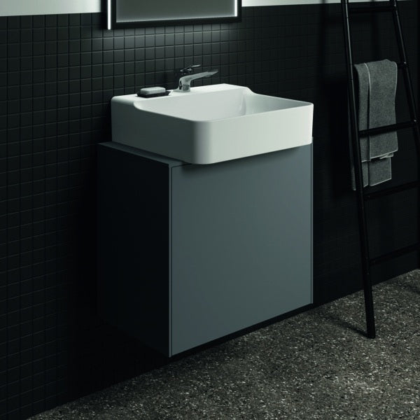 Ideal Standard Conca Waschtischunterschrank Eiche geflammt 602 mm mit Auszug und Push-Open