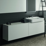 Ideal Standard Conca Waschtischunterschrank 1985 mm, 2 Auszüge, Anthrazit, wandhängend, ohne Platte
