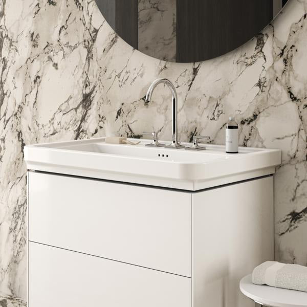 Ideal Standard Joy Neo Waschtischarmatur 3-Loch mit Ablaufgarnitur Chrom 168 mm