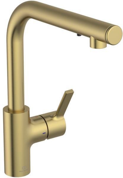 Ideal Standard Gusto iMX Küchenarmatur mit Seifenspender, 232 mm Auslauf, Magnetic Grey