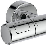IDEAL STANDARD Duschsystem Ceratherm T25+ mit Thermostat, Kopf- und Handbrause, Chrom
