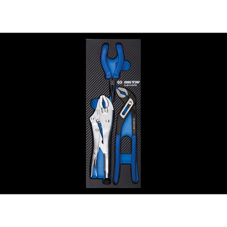 KING TONY Profi-Werkzeuge - Zangen-Set, EVAWAVE - 3 tlg. 940113GPE