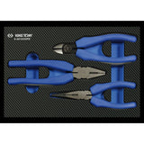 KING TONY Profi-Werkzeuge - Zangen-Set, EVAWAVE - 3 tlg. 940103GPE