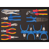 KING TONY Profi-Werkzeuge - Zangen-Set, EVAWAVE - 11 tlg. 990421GNE