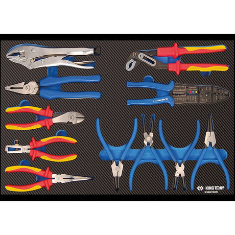 KING TONY Profi-Werkzeuge - Zangen-Set, EVAWAVE - 11 tlg. 990421GNE