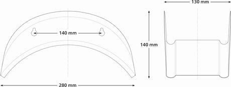GEKA Wandschlauchhalter 280 mm silber pulverschichtet – extrem stabil für Industrie & Werkstatt