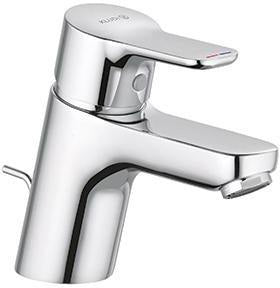 KLUDI PURE & EASY Waschtisch-Einhandhebelmischer 60 mit Ablaufgarnitur, chrom