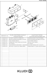 KLUDI PushTronic Elektronisches Unterputz-Thermostat mit Feinbauset Chrom