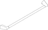 KLUDI AMBA Badetuchhalter 850 mm chrom – Wandmontage, verdeckte Befestigung, Stahl verchromt