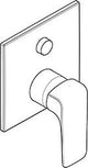 KLUDI AMEO Unterputz-Wannen- und Brausemischer mit Push&Switch, eigensicher, chrom
