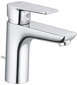 KLUDI PURE&STYLE Waschtisch-Einhandmischer 100 mit Metall-Ablaufgarnitur, chrom