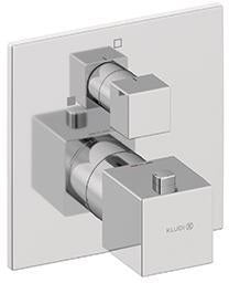 KLUDI DECUS Unterputz-Brause-Thermostat Feinbau-Set mit Funktionseinheit Chrom