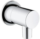 KLUDI NOVA FONTE Schlauchanschlussbogen DECO eigensicher chrom – DN 15, 1/2 Zoll, mit Rosette