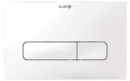 KLUDI UNIFIX Betätigungsplatte 236 x 152 mm chrom – 2-Mengen-Spülung, Frontbedienung