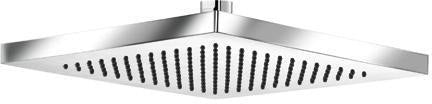 KLUDI A-QA Eco Kopfbrause eckig 250 mm Chrom – Antikalk-System, Kugelgelenk, 9 l/min