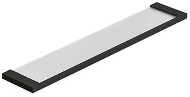 KLUDI VELA C Glasablage Chrom – 60 cm Sicherheitsglas mit verdeckter Wandmontage