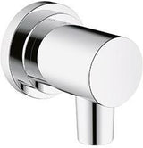 KLUDI NOVA FONTE Schlauchanschlussbogen CLASSIC DN 15 eigensicher chrom – Wandanschluss mit Rückstromsicherung