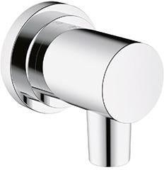 KLUDI NOVA FONTE Schlauchanschlussbogen CLASSIC DN 15 eigensicher chrom – Wandanschluss mit Rückstromsicherung