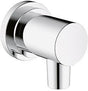 KLUDI NOVA FONTE Schlauchanschlussbogen CLASSIC DN 15 eigensicher chrom – Wandanschluss mit Rückstromsicherung