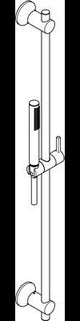 KLUDI NOVA FONTE DECO Brause-Set 1S 900 mm chrom – Handbrause mit Kalkschnellreinigung