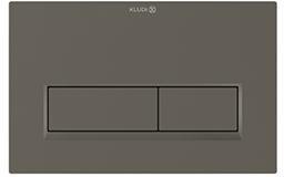 KLUDI UNIFIX Betätigungsplatte Eckig 244 x 160 mm Chrom – 2-Mengen-Spülung, Frontbedienung