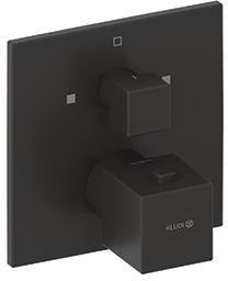 KLUDI DECUS Unterputz-Thermostat Feinbau-Set für Wanne & Brause, eigensicher, Chrom