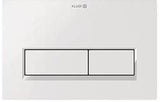 KLUDI UNIFIX Betätigungsplatte Eckig 244 x 160 mm Chrom – 2-Mengen-Spülung, Frontbedienung