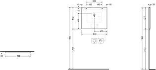 KLUDI LUMA LED-Spiegel 60x60 cm mit Entfeuchter – 6000 K, 980 Lumen, rund