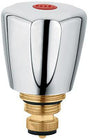KLUDI STANDARD Ersatzteil Oberteil G 3/8 warm mit Terralux Griff Kunststoff chrom
