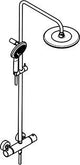 KLUDI FRESHLINE Thermostat Dual Shower System DN 15 – chrom, mit Kopf- und Handbrause