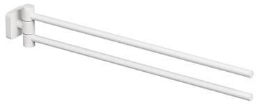 KLUDI VELA S Doppel-Handtuchstange 441 mm Chrom, 2-armig verstellbar, Wandmontage