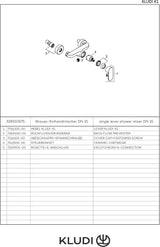 KLUDI-X1 Brause-Einhandmischer eigensicher chrom – Wandmontage, DN 15, Rückflusssicherung